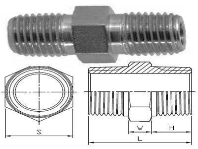 Socket Weld Hex Nipple - ASME B16.11, BS 3799