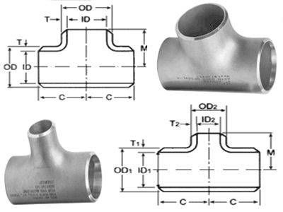 Equal Tee Pipe Fitting ASME B16.5